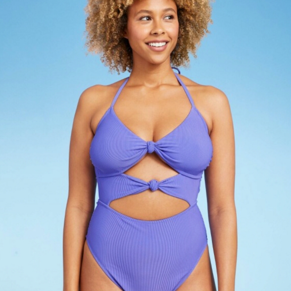 NWOT Shade & Shore Purple One Piece XL
